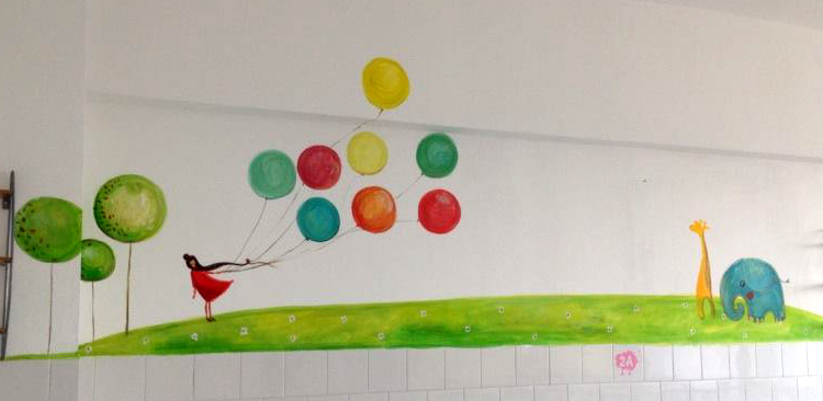 spital de copii brasov estera perete pictat