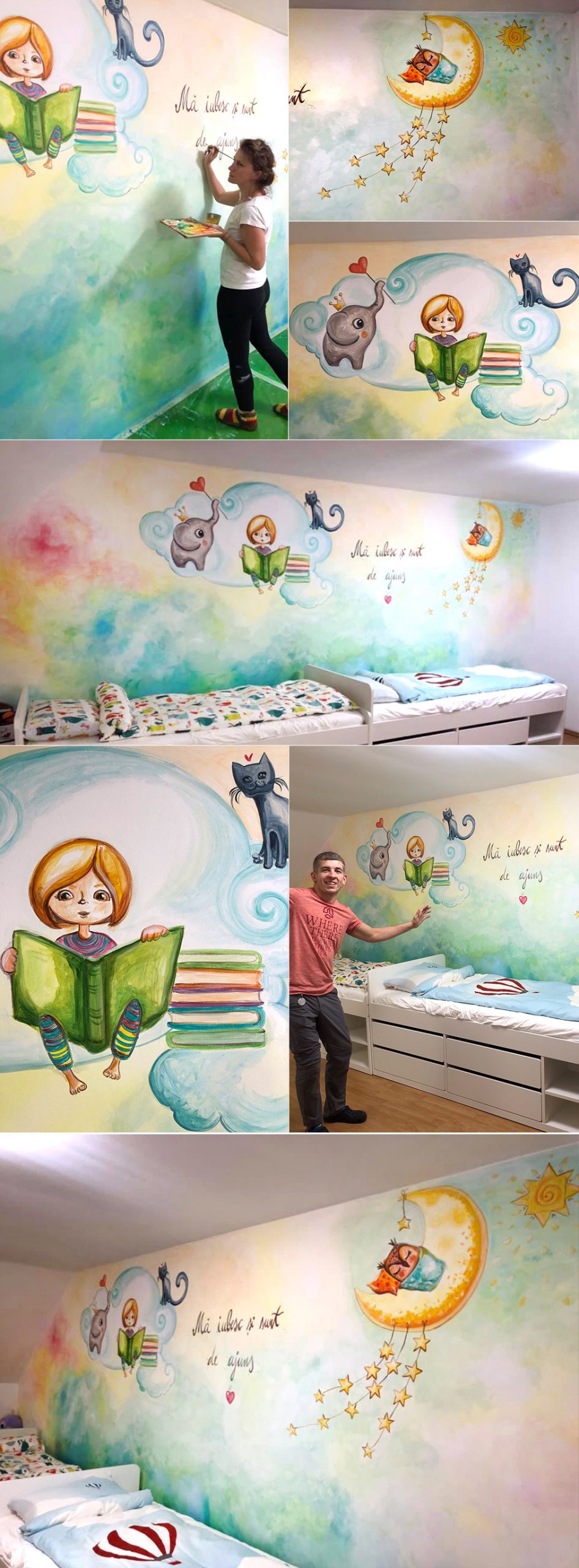 Kids bedroom estera pictura pereti