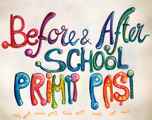 before & after school primii pasi estera logo design